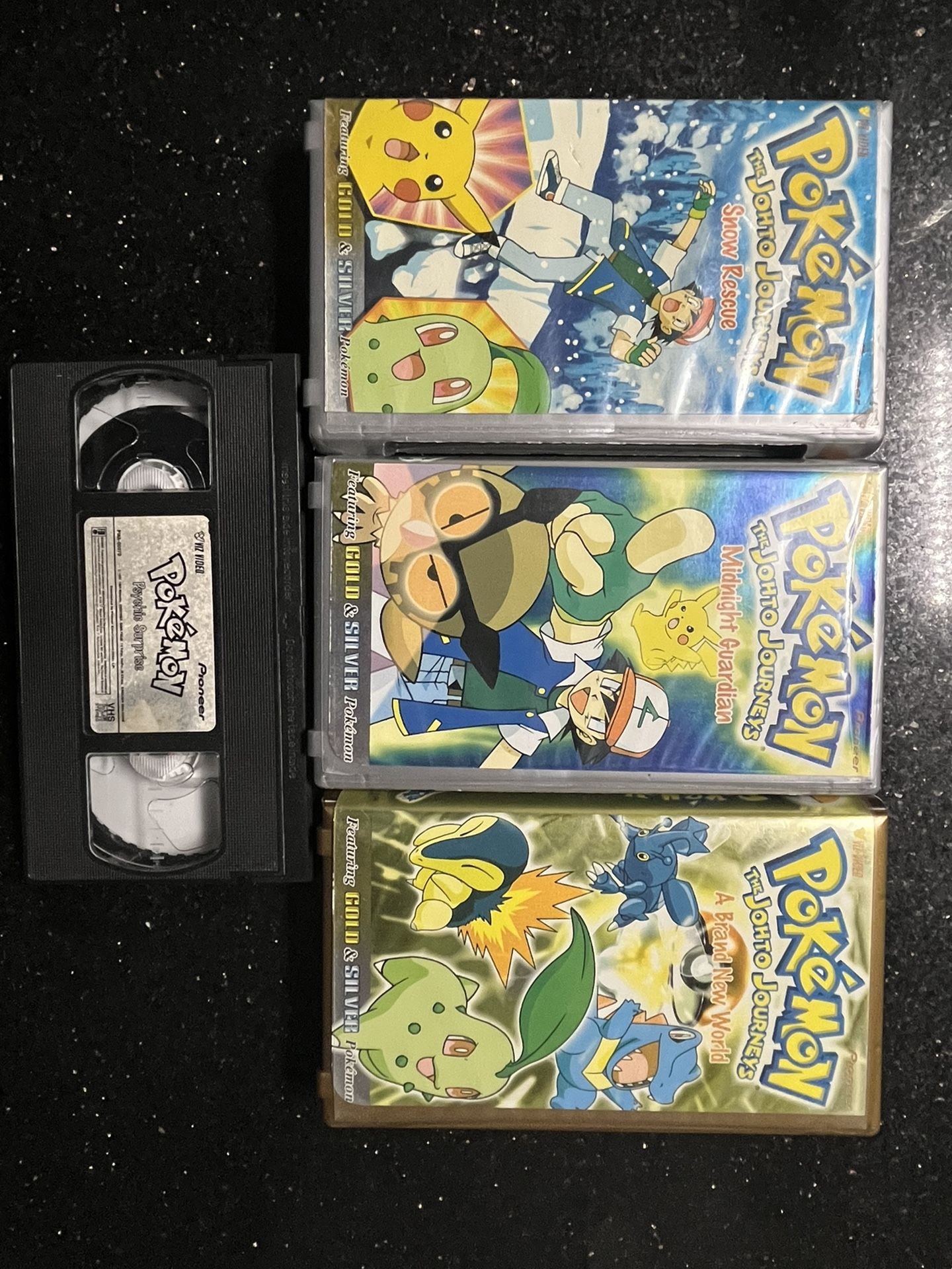 Pokemon The Johto Journeys Gold & Silver Series 4 VHS Tape Lot Pokémon Rare VTG