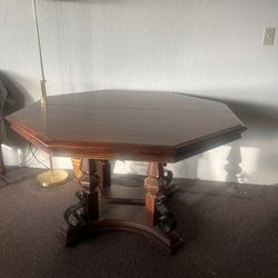 Wood Octagon Table