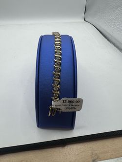 “8”inch 14KYG with Diamonds Tennis Bracelet