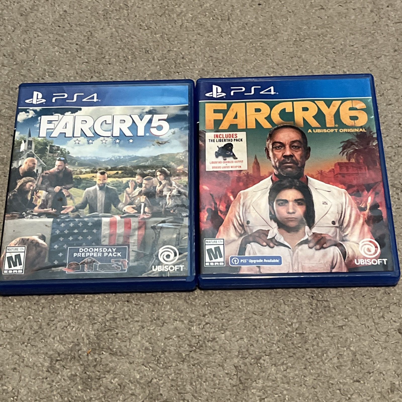 Lot of 2 Far Cry 5 6 Games Sony PlayStation 4 PS4 - Far Cry5 And Far Cry6 CIB