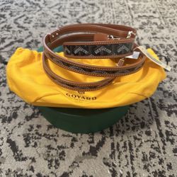 Goyard Dog Leash and Collar Set