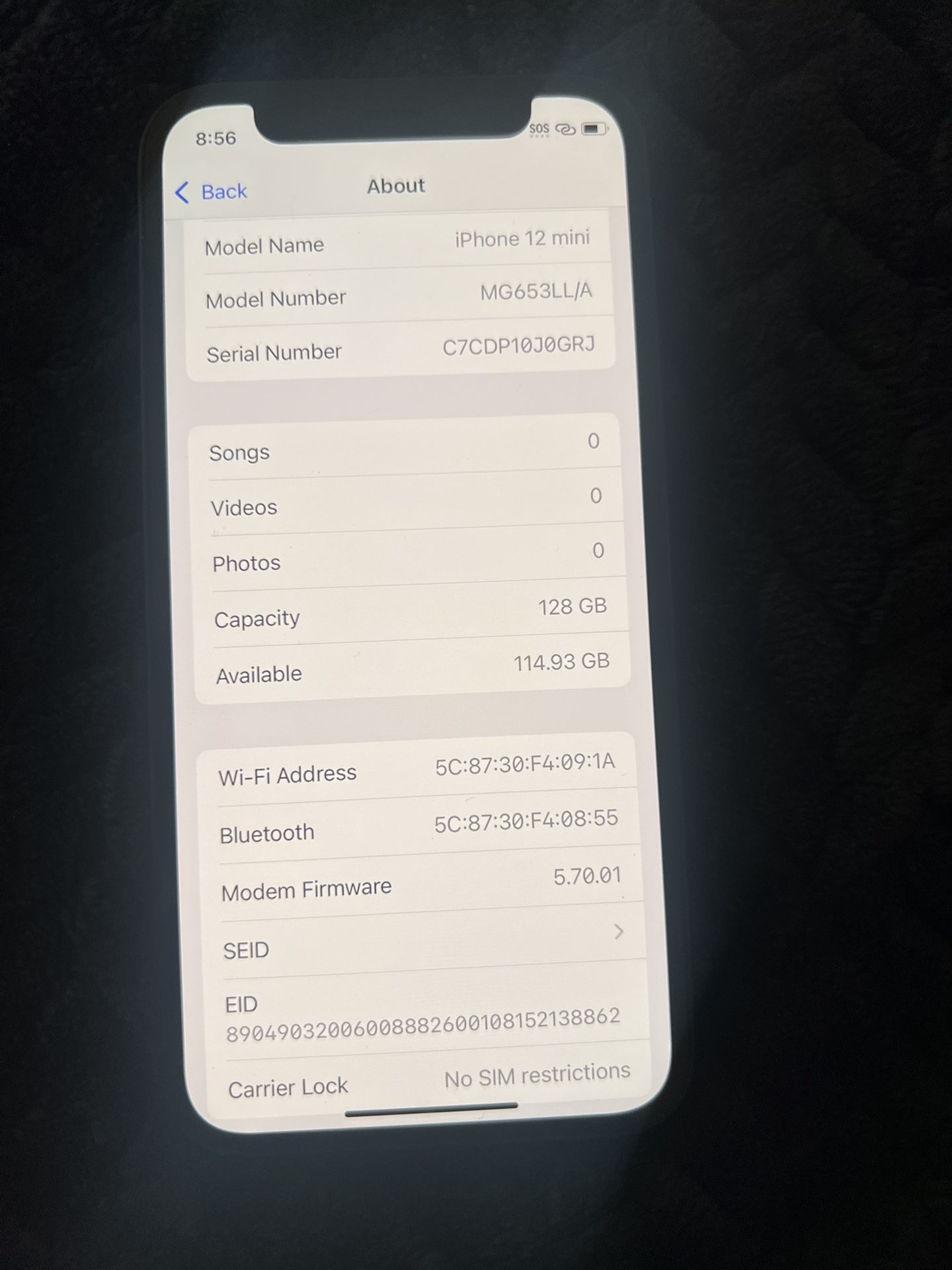 iPhone 12 mini 128gb