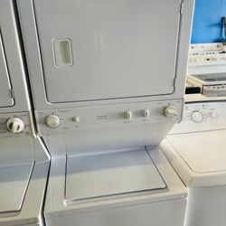 Stacked washer and dryer