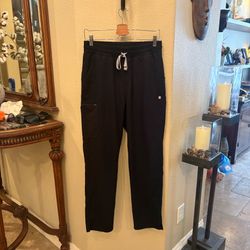 FIGS Women Black Yola Skinny Scrub Pants Size Medium