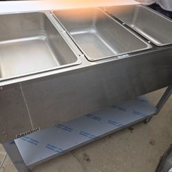 3 Compartment Steam Table Electric 