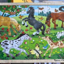 Melissa & doug Wood Puzzle $6 each / $10 Both