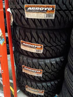 33×12.50R22 Arroyo MT New tires 4 llantas nuevas instaladas y balanceadas