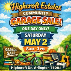 Community Wide Garage Sale- this SATURDAY