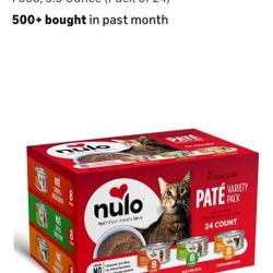 Nulo Variety Flavors Pate Wet Canned Cat
Food, 5.5 Ounce (Pack of 24)