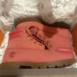 Pink Timberland Boots Size 6.5