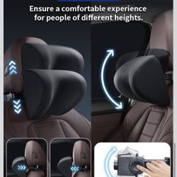 adjustable memory foam car or desk headrest pillow 