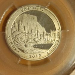 2010-S 25c SILVER PCGS PR69DCAM YOSEMITE QUARTER PROOF DEEP CAMEO NATIONAL PARK