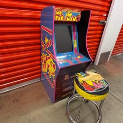 Old school Mrs. Pac-Man video game