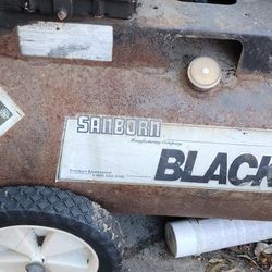 Old Sanborn Black Air Compressor 