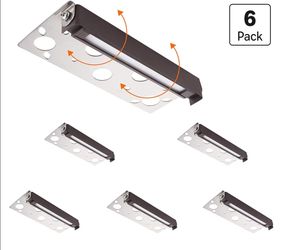 CLOUDY BAY [6 Pack] 7 Inch 12V-15 VAC/DC Low Voltage Hardscape Lighting Paver Light,Retaining Wall Lights Outdoor,IP65 Waterproof, 5W 2700K Soft White