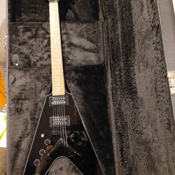 Left handed Dean VX guitar