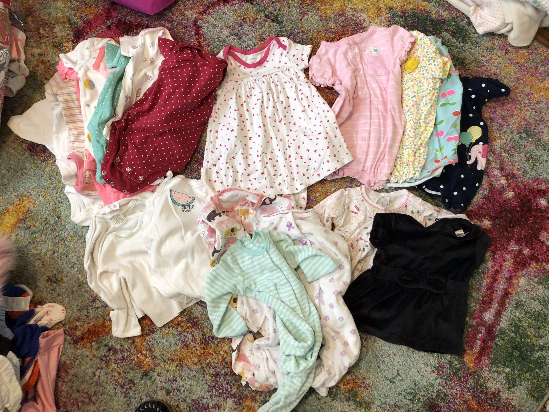 Baby girl 22 piece lot 3-6 and 6 month
