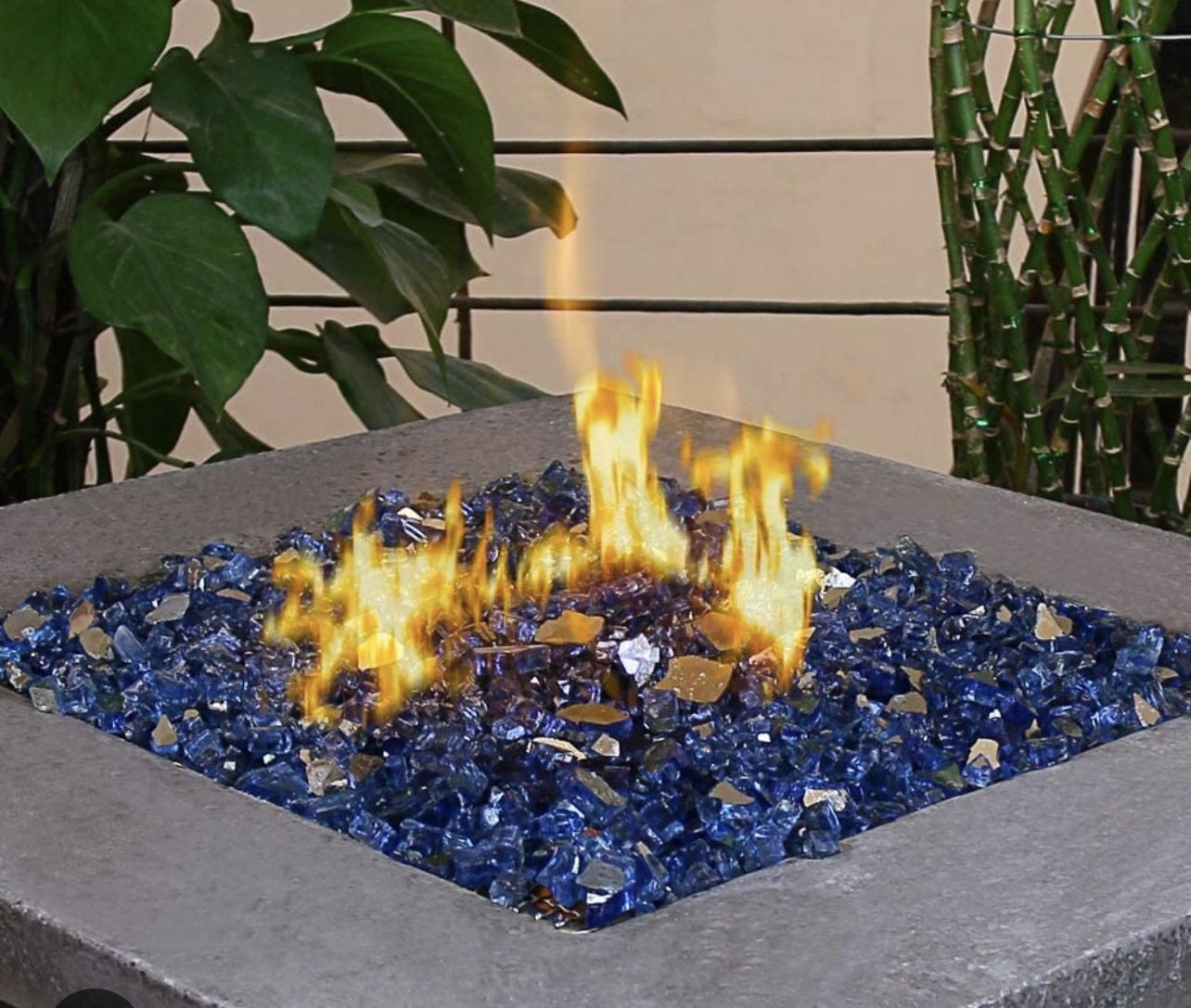 FIREPLACE GLASS CHUNKS /NEW