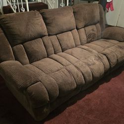 Couch Set - Sofa and Love Seat with recliners 