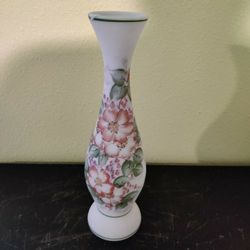 VINTAGE HAND PAINTED FLORAL VASE