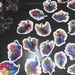 Minecraft And Peacock Stickers 