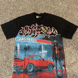 New Godspeed  (Pit Stop )Vintage Streetwear Graphic T Shirt Men 