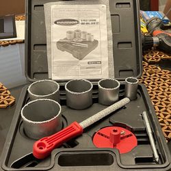 CARBIDE GRIT HOLE SAW SET