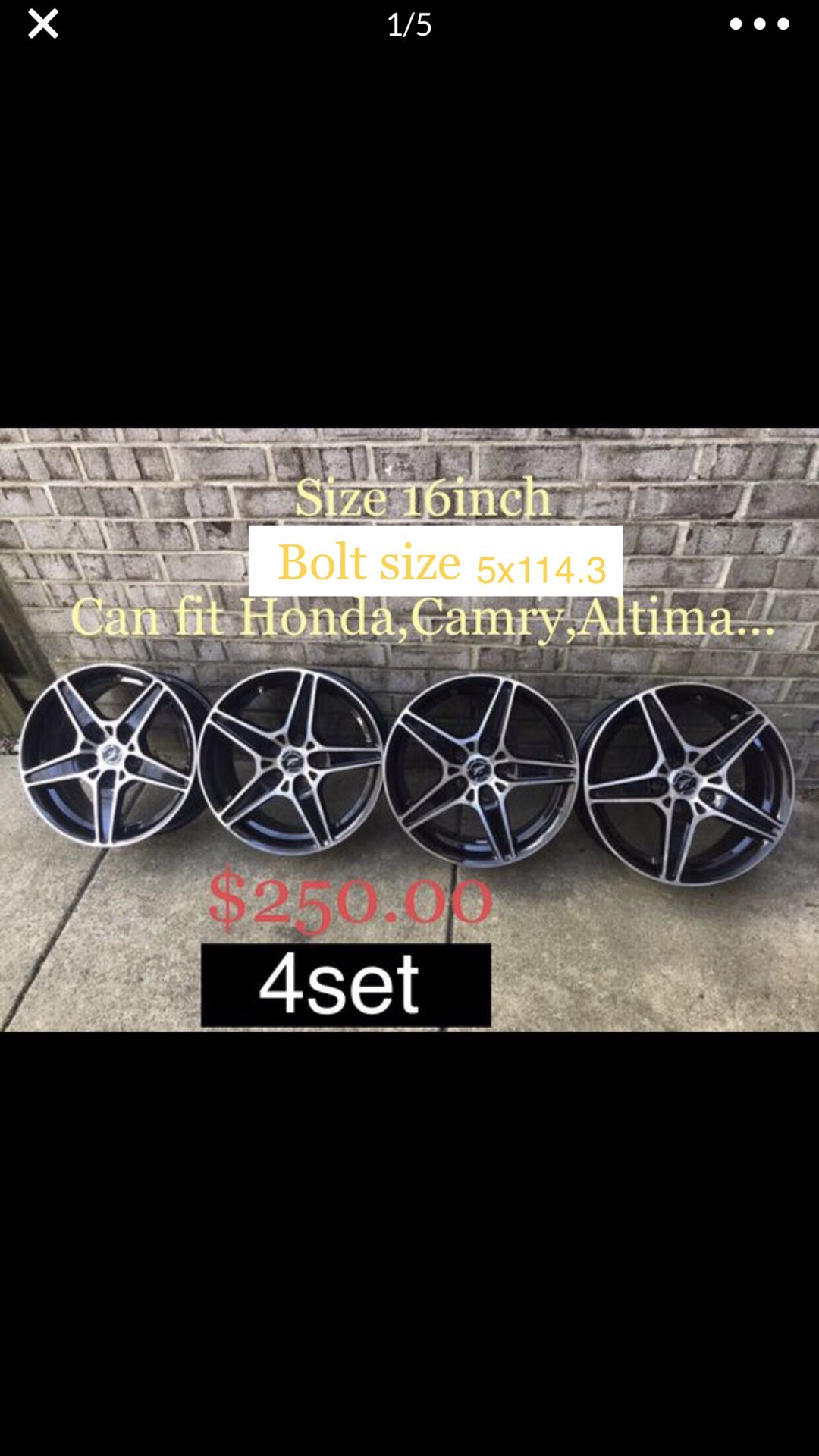 16inch wheels rims