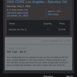 Tomorrowland Core Ticket 