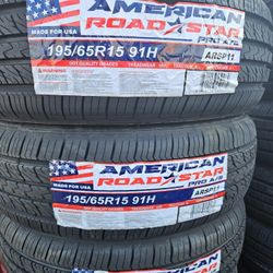 195-65-15 !!! AMERICAN ROADSTAR A/S !!! $230 LAS 4 LLANTAS MONTADAS Y BALANCEO INCLUIDO 👌