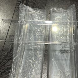 Acrylic Floating Shelf Floating Wall 15” x 4” Mounted Shelf Transparent lot of 3