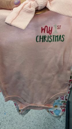 Baby Girl First Christmas 6-9 Months New Outfit