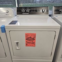 Speed Queen® DR5 7.0 Cu. Ft. White Front Load Gas Dryer