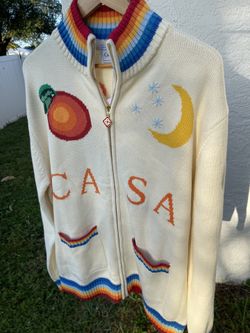 New Casablanca Zip Up Jacket Crochet New Collections 