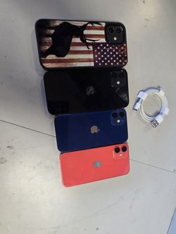 Iphone 12 &12 mini 64 gb with unlimited data plan available.  Also you can use metropcs lycamobile simple mobile Tmobile att&t cricket h2o wireless ve