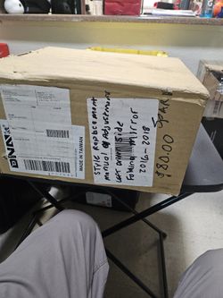 DNA Motoring OEM-MR-GM1320532 OEM Style Replacement Manual Adjustment Left Driver Side Folding View Mirror Compatible with 2016-2018 Spark
