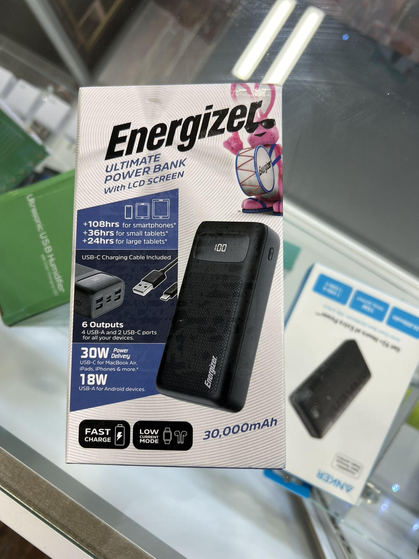 Energizer Portable Charger 30000mAh Power Bank