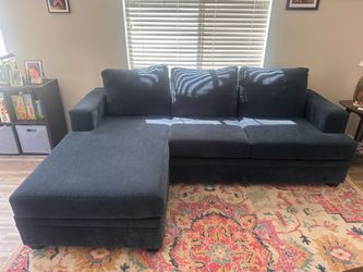 Navy Blue Sectional couch