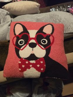 Dog Design Throw Pillow