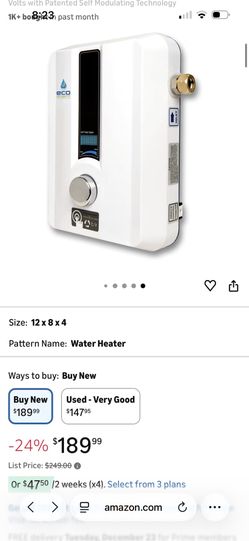 Tankless Water Heater
