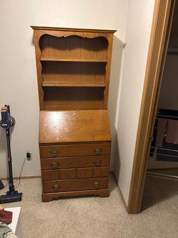 Vintage Secretary Desk with Hutch