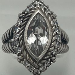 Judith Ripka Silver Ring 