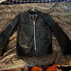 Cafe Racer vintage leather jacket