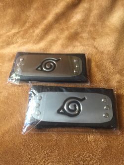 2 x Anime Cosplay Hidden Leaf Ninja Headbands