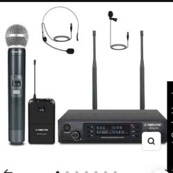 PTU-71-1H1B | Dual UHI Wireless Microphone System w/ Auto-Scan