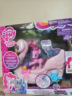 My little Ponny Pinkie pie ride swan boat
