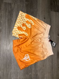 Baseball 101 shorts mens S orange creamsicle