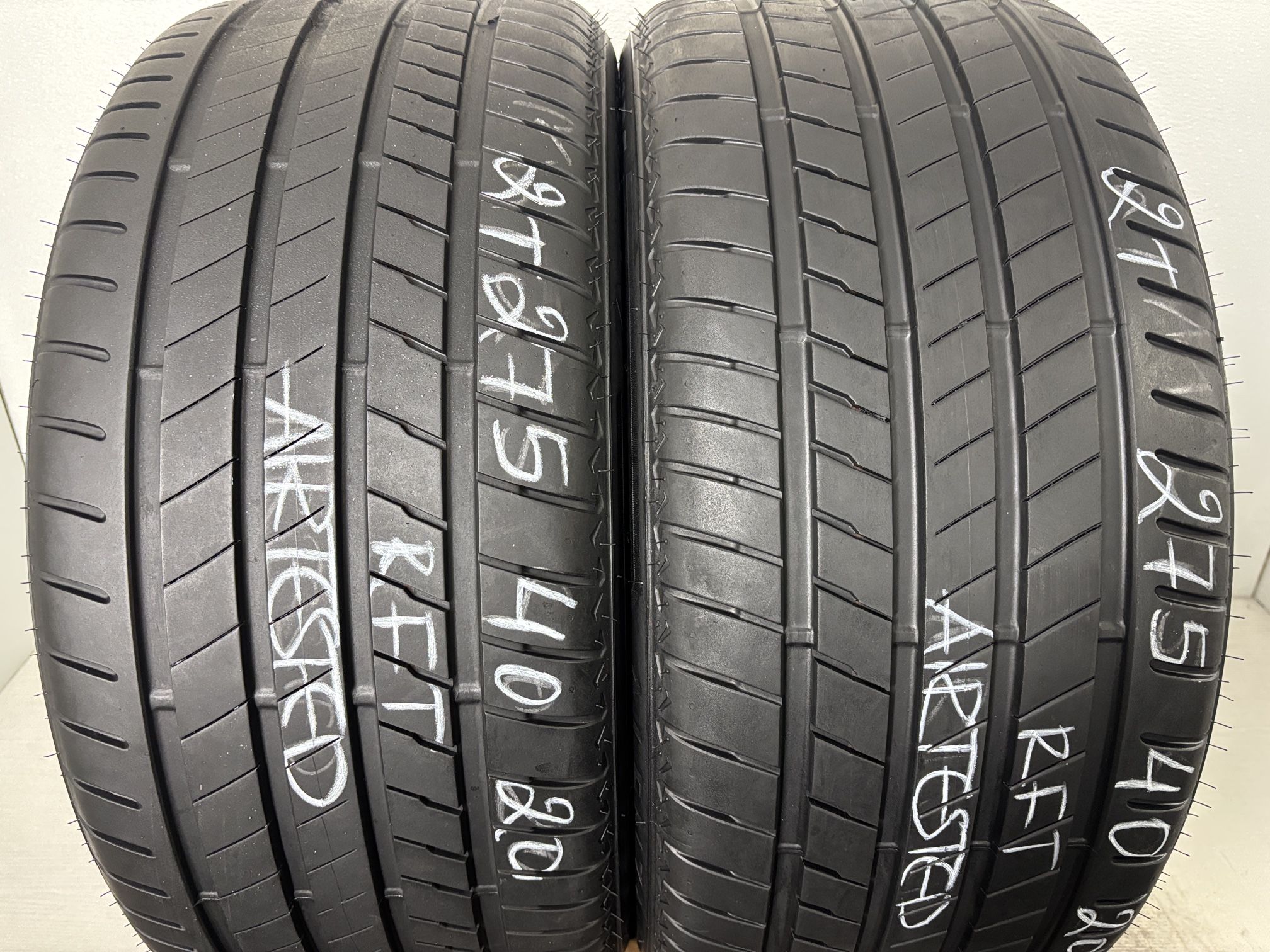 2 Tires 275 40 20 Bridgestone Alenza 001 Run Flat High Tread