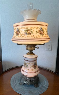 Vintage hurricane lamp