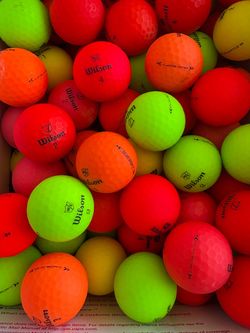Wilson matte color golf balls $10 for 15 balls